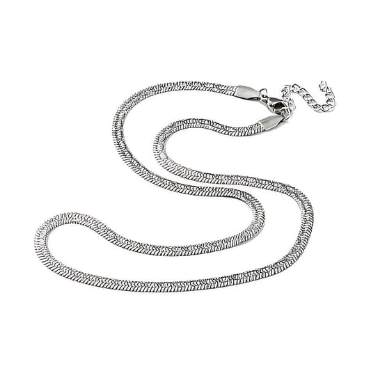 THE MEN THING Chain STERLING WAVE - 4mm Chain Pure Stainless Steel 21inch for Men & Boys