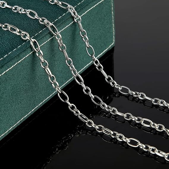 THE MEN THING Chain VALENRO - 7mm Chain Pure Stainless Steel 23inch for Men & Boys