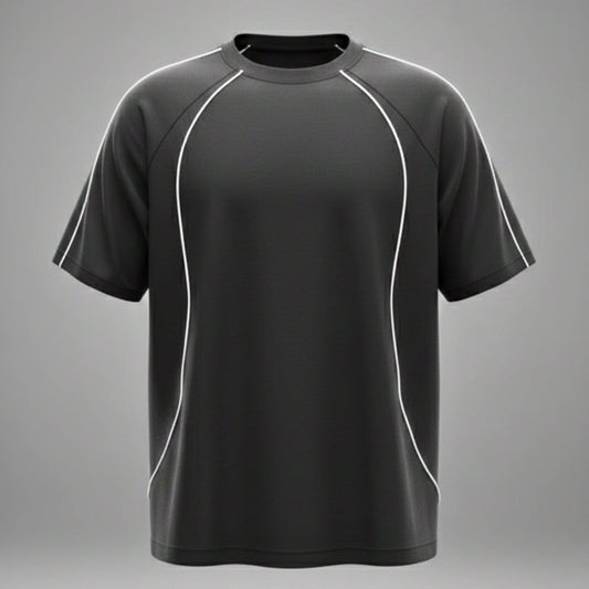 THE MEN THING CONTOUR TRACE Oversized T-Shirt – Black