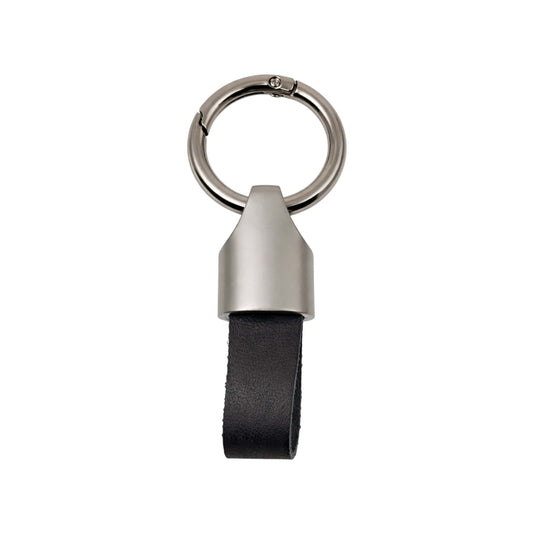 THE MEN THING KeyChains AEROLOOP - BLACK & MATTE GRAY - Stainless Steel Keychain for Men & Boy