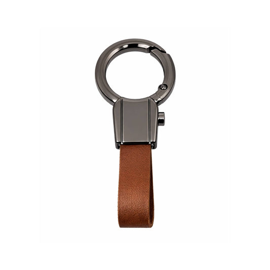 THE MEN THING KeyChains CORE LOOP - BROWN - Stainless Steel Keychain for Men & Boy