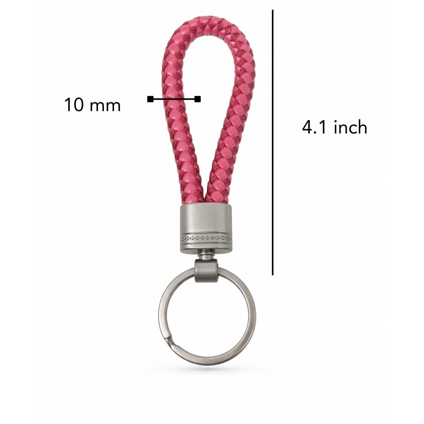 THE MEN THING KeyChains CRIMSON LOOP BRAIDED - RED - Stainless Steel Keychain for Men & Boy