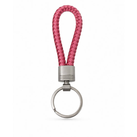 THE MEN THING KeyChains CRIMSON LOOP BRAIDED - RED - Stainless Steel Keychain for Men & Boy