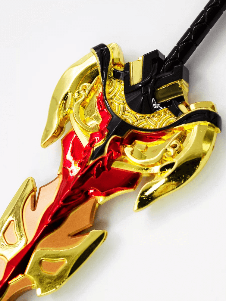 THE MEN THING KeyChains EYE OF GOD SWORD - Genshin Impact Anime Keychain | Game Xiao Cosplay Alloy Weapon Keychain for Men & Boy