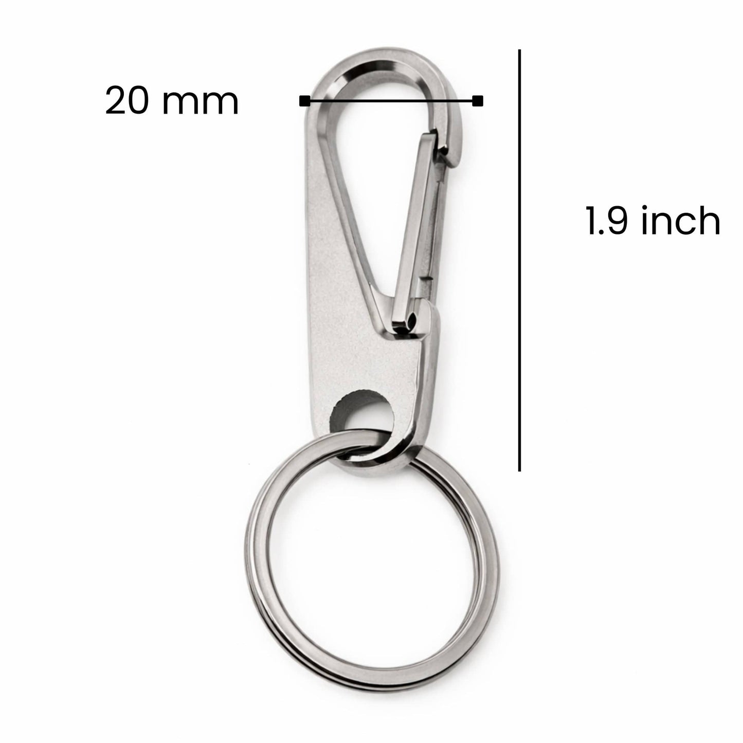 THE MEN THING KeyChains IRONEDGE CLIP - Stainless Steel Keychain for Men & Boy