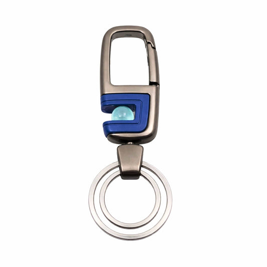 THE MEN THING KeyChains ORBIT CLIP - BLUE - Stainless Steel Keychain for Men & Boy