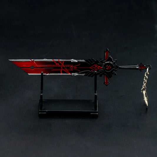 THE MEN THING KeyChains PERIPHERAL SWORD - Genshin Impact Anime Keychain | Game Xiao Cosplay Alloy Weapon Keychain for Men & Boy