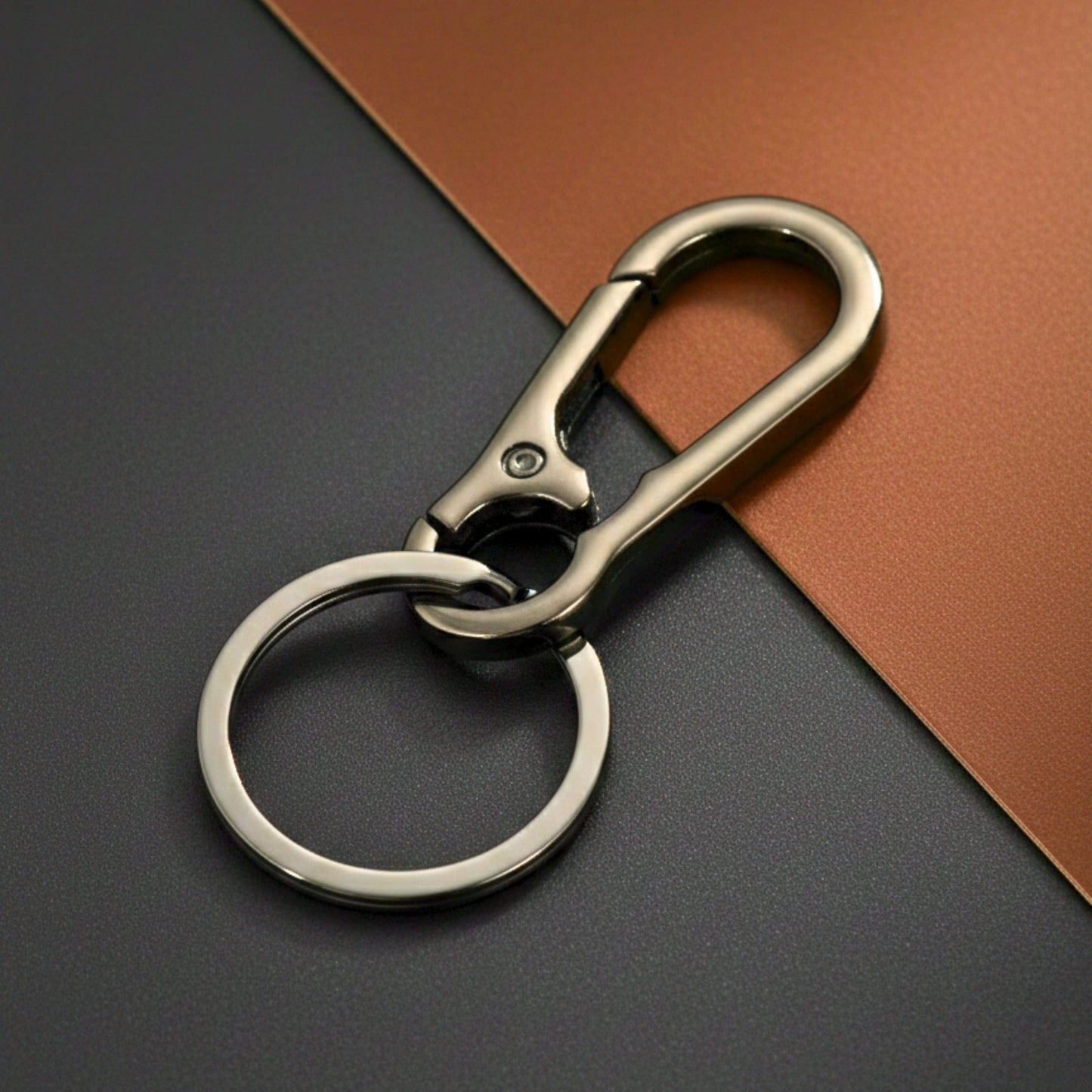 THE MEN THING KeyChains STEELNEX GUNMETAL FINISH - Stainless Steel Keychain for Men & Boy