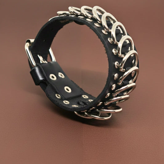 THE MEN THING Leather Bracelet EMBER LOOP - 38mm Genuine Leather Adjustable Bracelet for Men & Boys (9.5 inch)