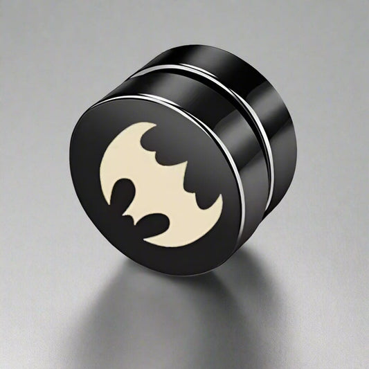 THE MEN THING Nose & Ear Ring Pair (Both Ears) GOTHAM - Magnetic Non-Piercing Pure Titanium Steel Studs Earrings for Men & Boys (2 Pcs)