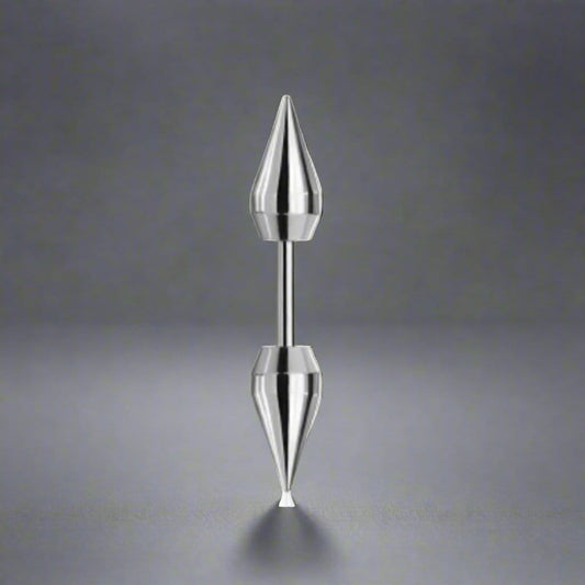 THE MEN THING Nose & Ear Ring Pair (Both Ears) ROUND ARROW - Pure Titanium Steel Arrow Stud Earrings for Men & Boys (2 Pcs)