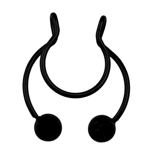 THE MEN THING Nose & Ear Ring SPARTA MAN - Non Piercing Nose Pin – Pure Stainless Steel for Men and Boys (1 Pcs)