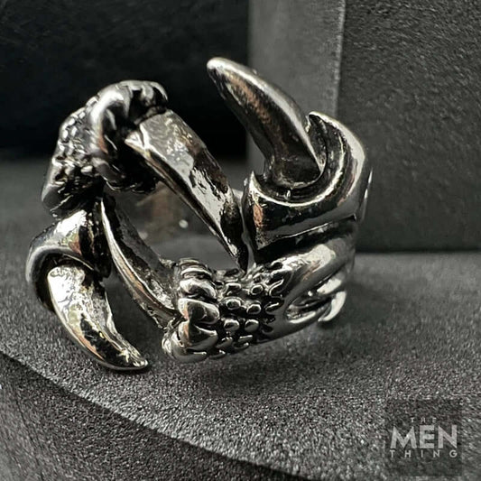 THE MEN THING Rings DEAMONCLAW - Alloy Adjustable Vintage Ring,American trending Style for Men & Boys