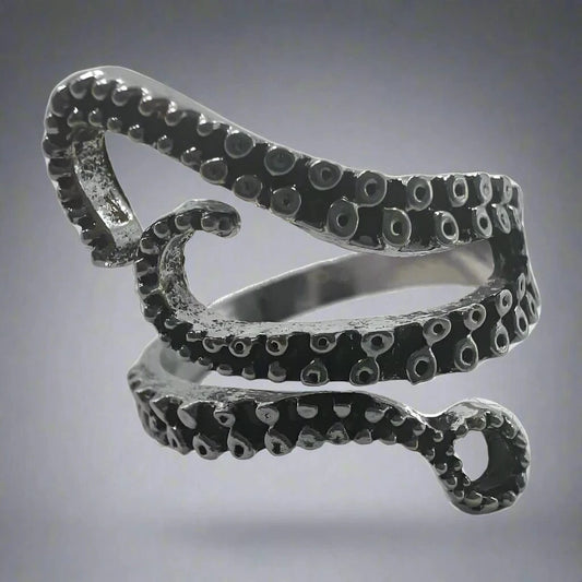 THE MEN THING Rings OCTOPOD - Alloy Adjustable Vintage Ring, American trending Style for Men & Boys