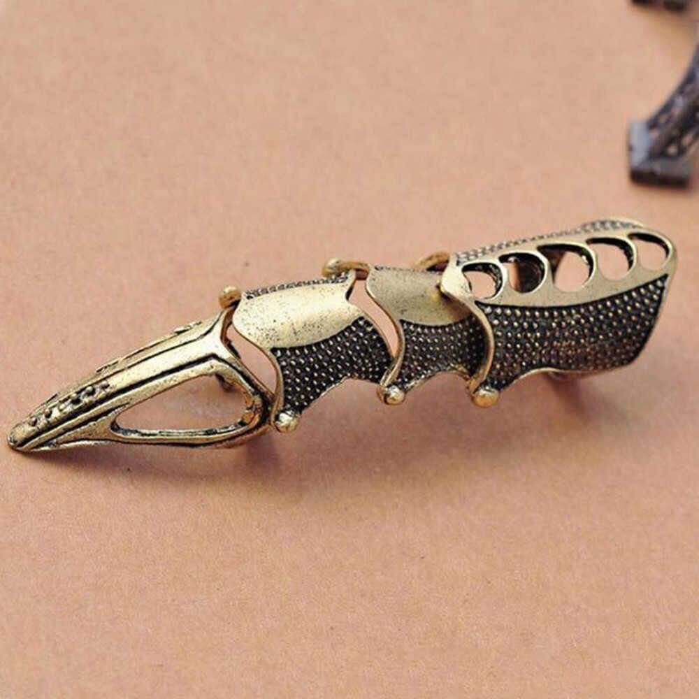 THE MEN THING Rings RINOSKIN - Bronze Guard Adjustable Knuckle Joint Full Finger Ring for Men & Boys