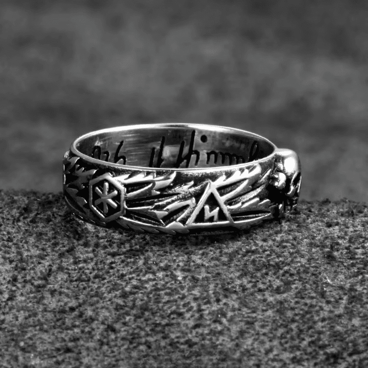 THE MEN THING Rings SKULL HEAD - Copper Ring for Men and Boys (Size-22)