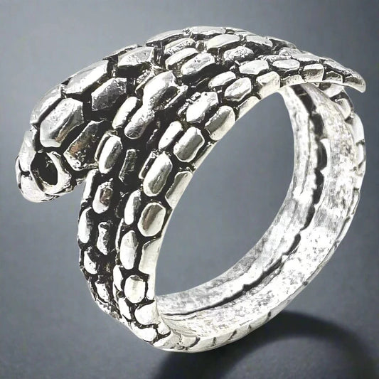 THE MEN THING Rings VIPERSPIRAL - Alloy Adjustable Vintage Ring for Men & Boys