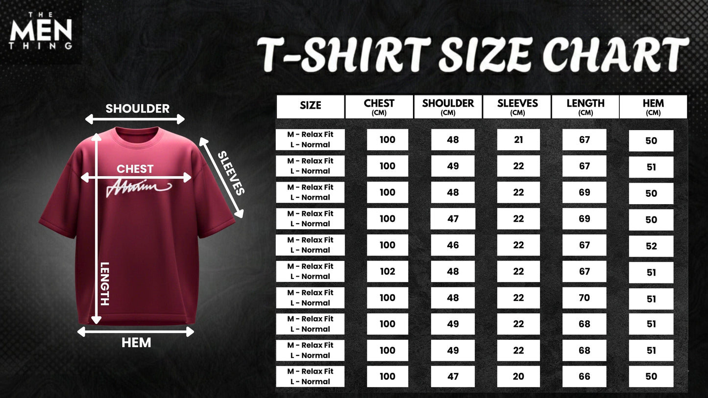 THE MEN THING SIGNATURE WAVE Oversized T-Shirt – Red