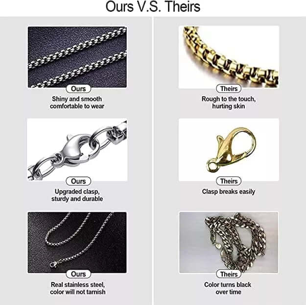 THE MEN THING SS Pendant/ Necklace CLAW HAND - Alloy Pendant with Stainless Steel 24inch Round Box Chain, European trending Style for Men & Boys