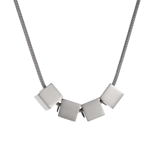 THE MEN THING SS Pendant/ Necklace NEO CUBE - 8mm Titanium Steel Pendant with 22inch Chain for Men & Boys