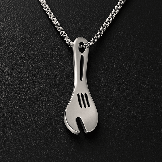 THE MEN THING SS Pendant with Chain SPANNER CRAFT - 24inch Pure Stainless Steel Round box Chain for Men, European trending Style for Men & Boy