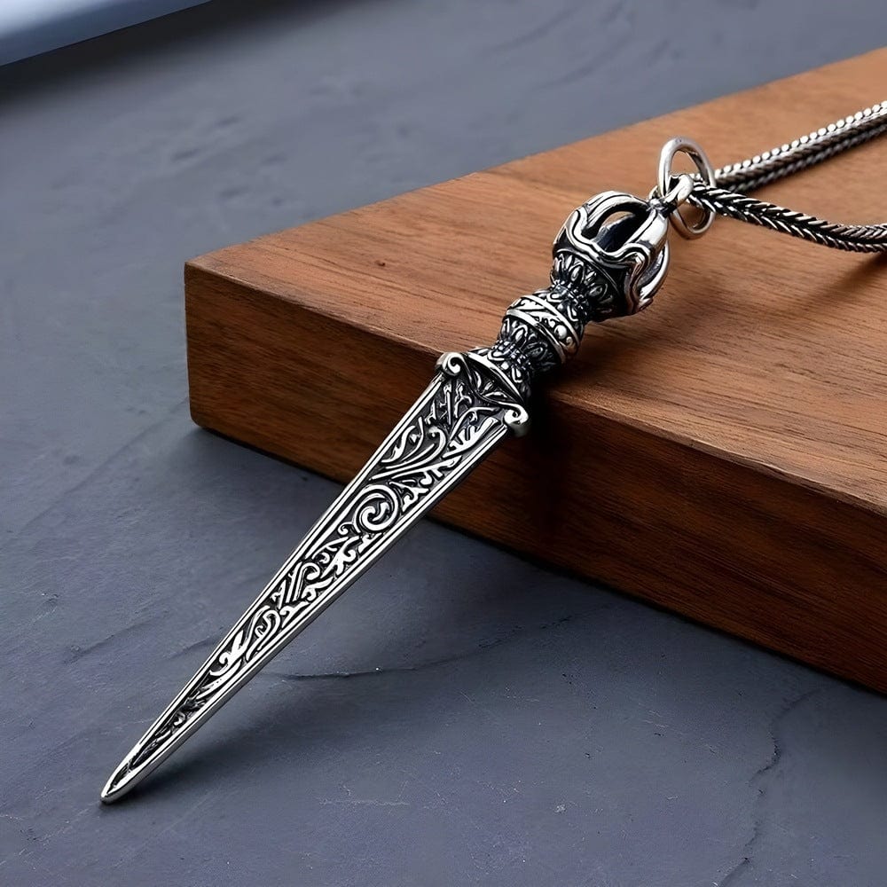 THE MEN THING SS Pendant with Chain VALKEN DAGGER - 24inch Pure Copper European trending Style Chain for Men & Boy