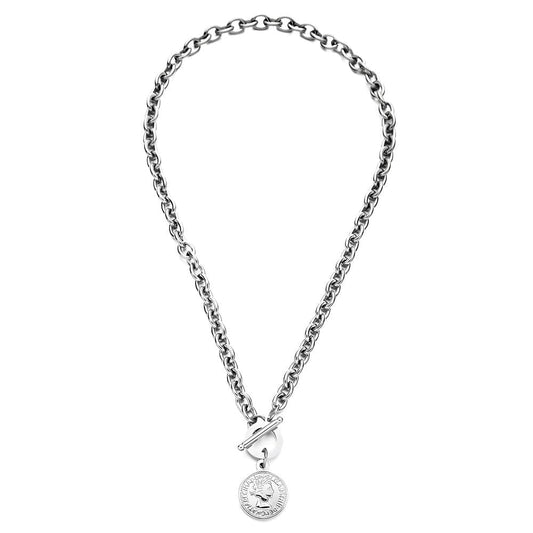 THE MEN THING SS Pendant with Chain VINDEX - 24inch Pure Stainless Steel European trending Style Chain for Men & Boy