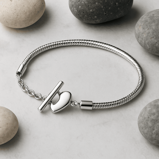 THE MEN THING Steel Bracelets AMOURA - Pure Copper Adjustable Bracelet for Men & Boys