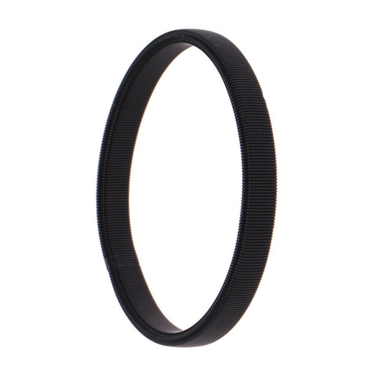 THE MEN THING Steel Bracelets AUREX FLEX - BLACK - 11mm Stainless Steel Adjustable Bracelet for Men & Boys