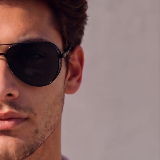 THE MEN THING Sunglasses 2181 PRESTIGE LUXE - Aviator Style - HD Polarised Sunglasses for Men - UV400 Protection, Stainless Steel Frame