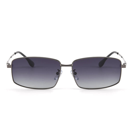 THE MEN THING Sunglasses 3295 - OBLIVION EDGE- HD Polarised Sunglasses for Men - UV400 Protection, Stainless Steel Frame - Gradient Smoke