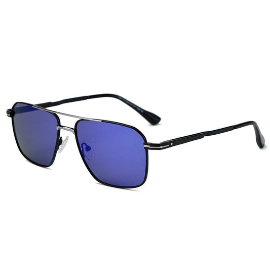 THE MEN THING Sunglasses Blue Mirror 2179 ARCTIC GLINT HD Polarized Sunglasses for Men - UV400 Protection, Stainless Steel Frame