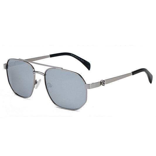 THE MEN THING Sunglasses Silver Mirror 2188 FROST SPECTRA HD Polarized Sunglasses for Men - UV400 Protection, Stainless Steel Frame