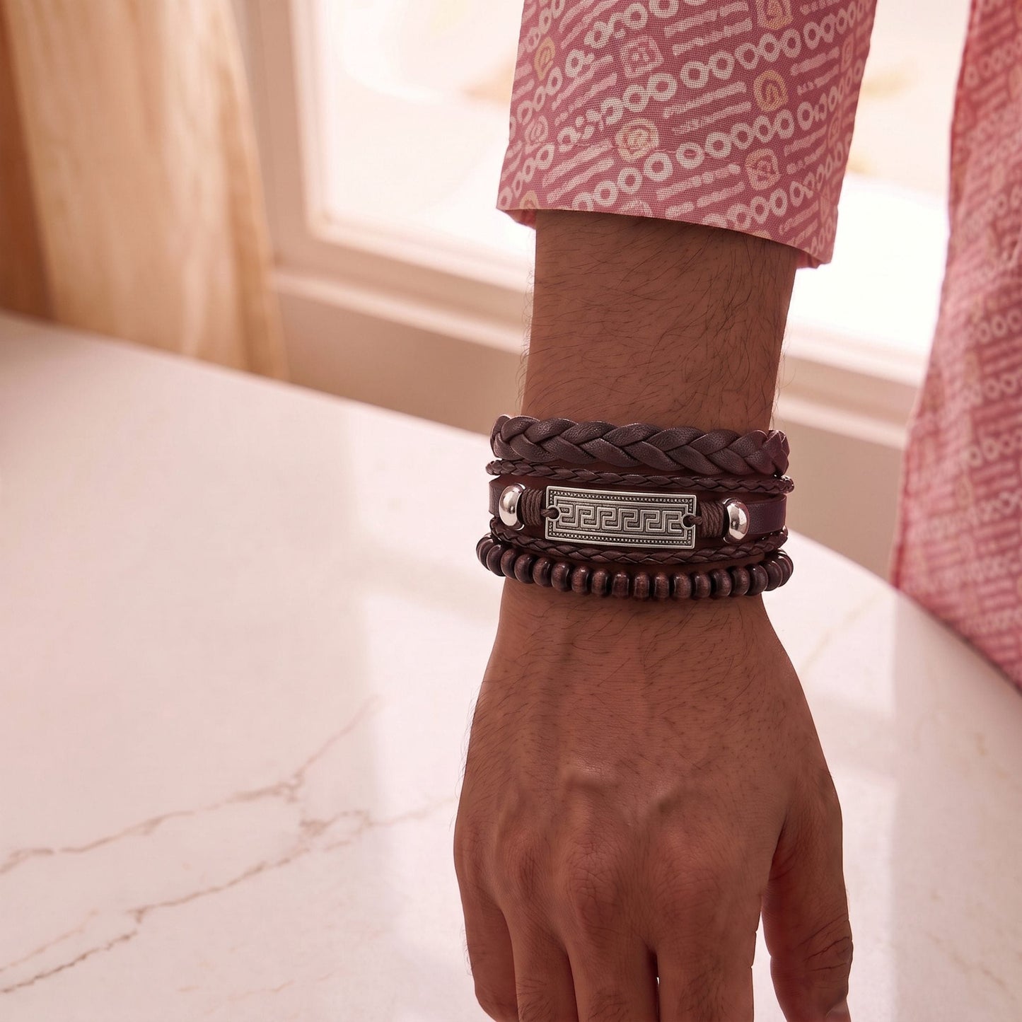 THE MEN THING The Perfect Rakhi Gift For Every Brother – HERITAGE KEY - Leather Adjustable Bracelets With Timeless Style