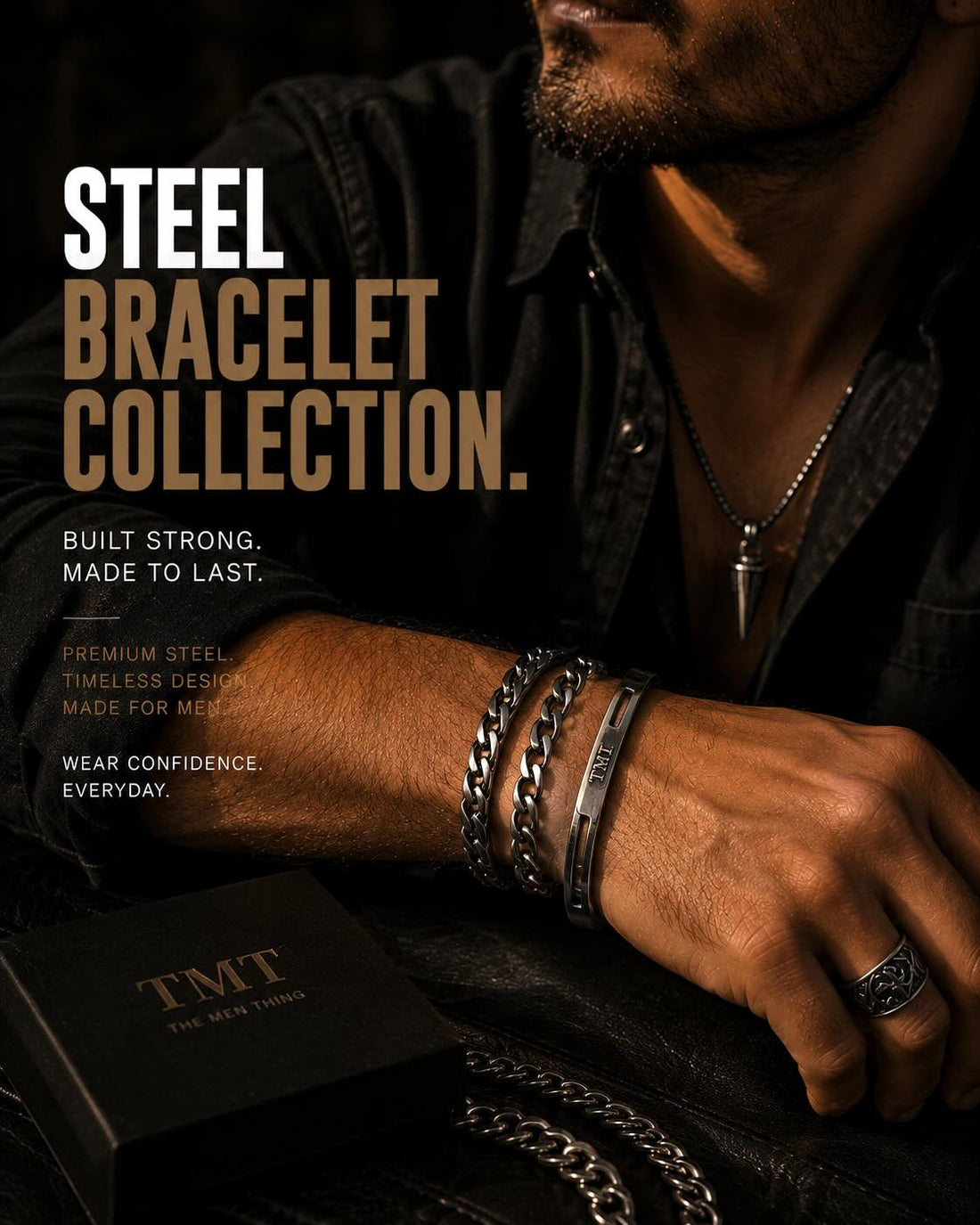 How to clean titanium and stainless steel jewellery at home in India — steel bracelets for men