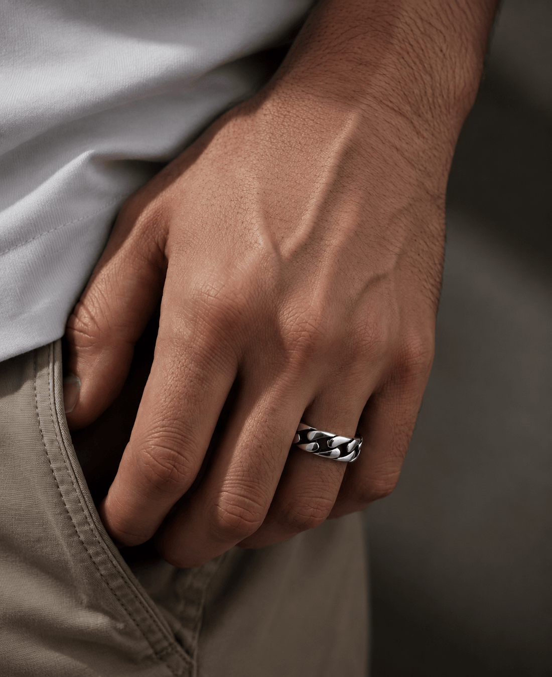 Silver ring designs for men — titanium steel silver ring India | The Men Thing