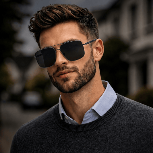 Polarised vs UV400 vs photochromic sunglasses for men — HD polarised UV400 titanium steel sunglasses | The Men Thing