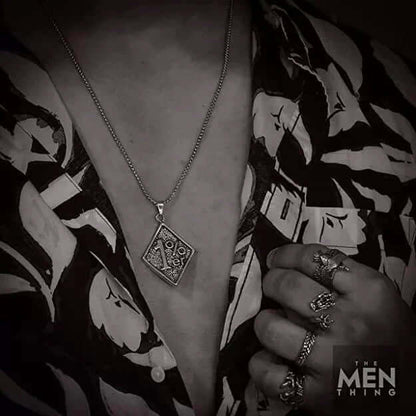 1% - Pendant with Pure Stainless Steel 24inch Chain for Men, European trending Style - Round Box Chain for Men & Boys — SS Pendant/ Necklace for Men | THE MEN THING