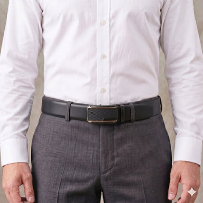 Mens Genuine Leather Belt | 2 in 1 Reversible (Black & Brown) (1 Pc.) - VELARO