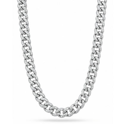 ARCTIC CUBAN - 14mm Stainless Steel Chain with Fold Over Clasp for Men & Boys (24inch)