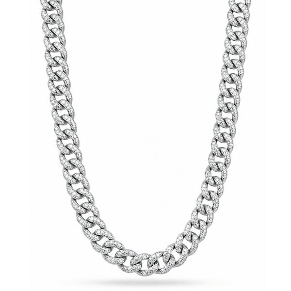ARCTIC CUBAN - 14mm Stainless Steel Chain with Fold Over Clasp for Men & Boys (24inch)