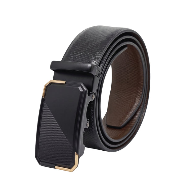 Mens Genuine Leather Belt | 2 in 1 Reversible (Black & Brown) (1 Pc.) - REXVA