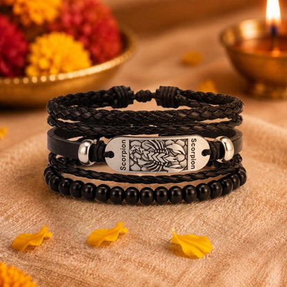 The Perfect Rakhi Gift For Every Brother – SCORPION EDGE - Leather Adjustable Bracelets With Timeless Style