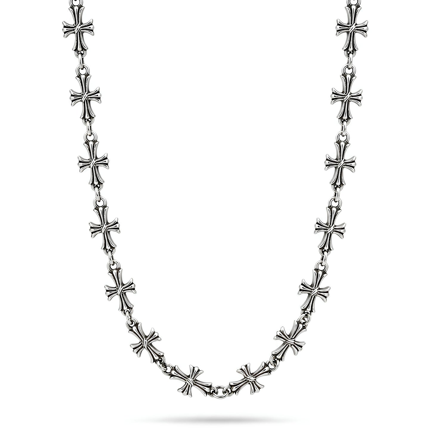 GOTHIC TEMPLAR - Stylish Titanium Steel Necklaces 11mm Chain for Men & Boys (20inch)