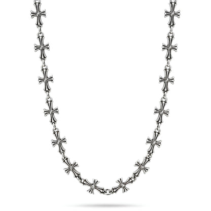 GOTHIC TEMPLAR - Stylish Titanium Steel Necklaces 11mm Chain for Men & Boys (20inch)