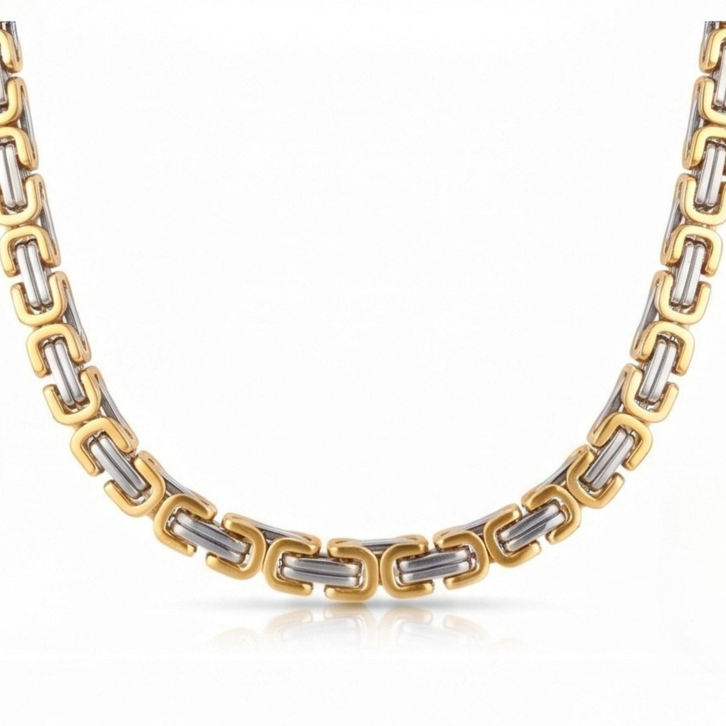 LUXOR LINK - 8mm Stainless Steel Chain with Lobster Clasp for Men & Boys (22 inch)