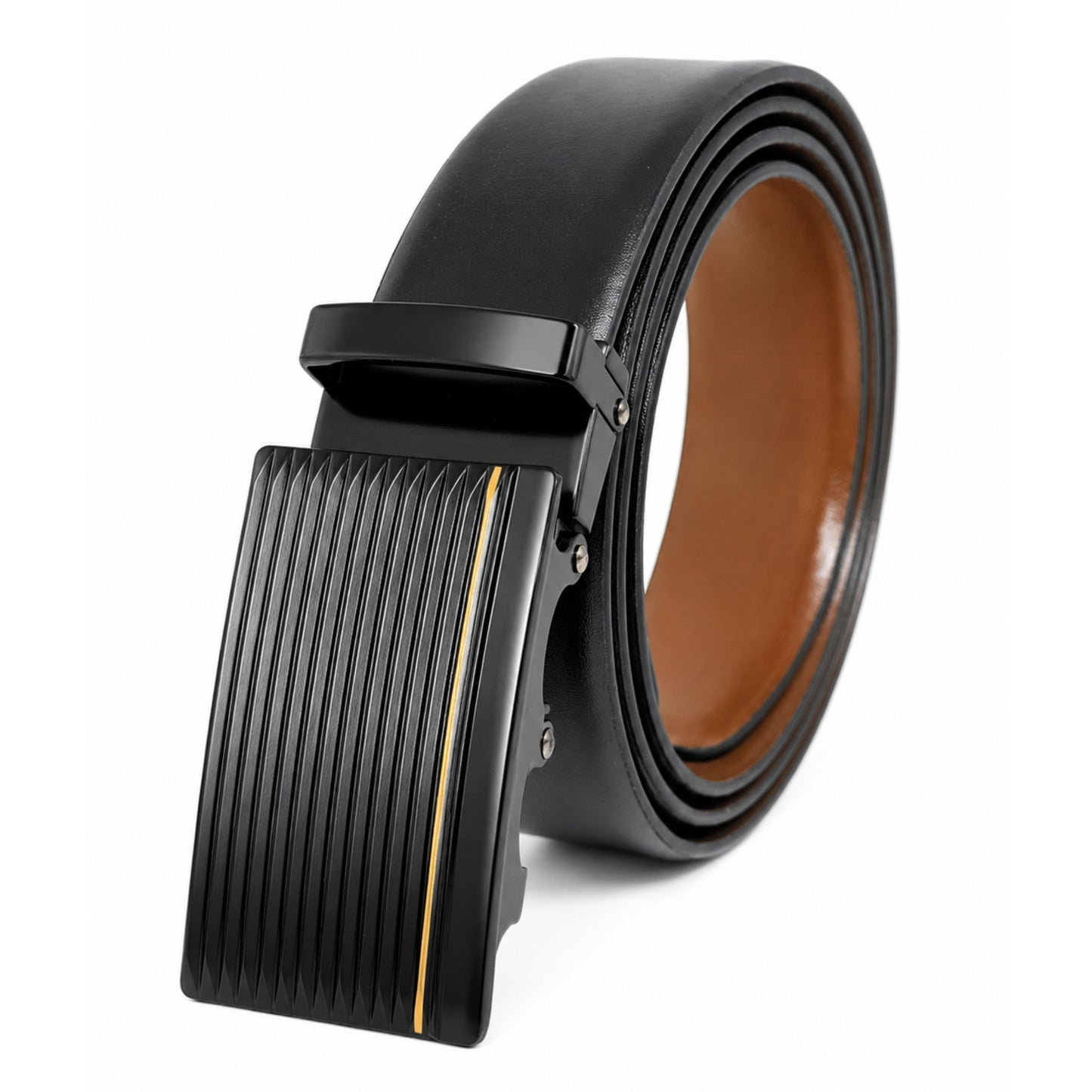 Mens Genuine Leather Belt | 2 in 1 Reversible (Black & Brown) (1 Pc.) - VELARO