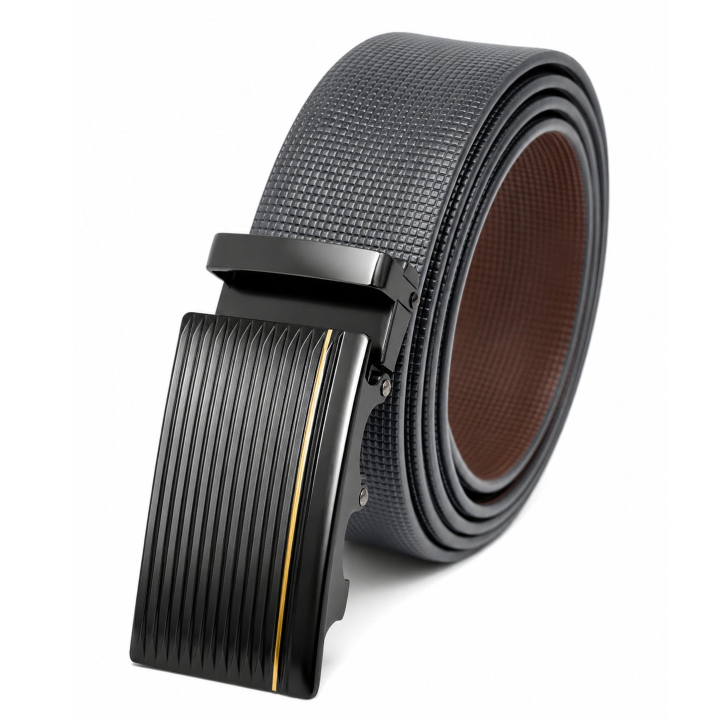 Mens Genuine Leather Belt | 2 in 1 Reversible (Black & Brown) (1 Pc.) - NEXVIOR