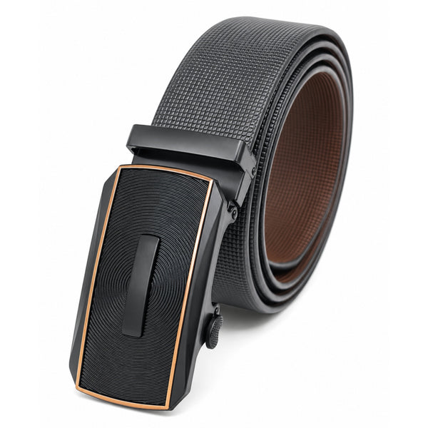 Mens Genuine Leather Belt | 2 in 1 Reversible (Black & Brown) (1 Pc.) - NEXVIOR