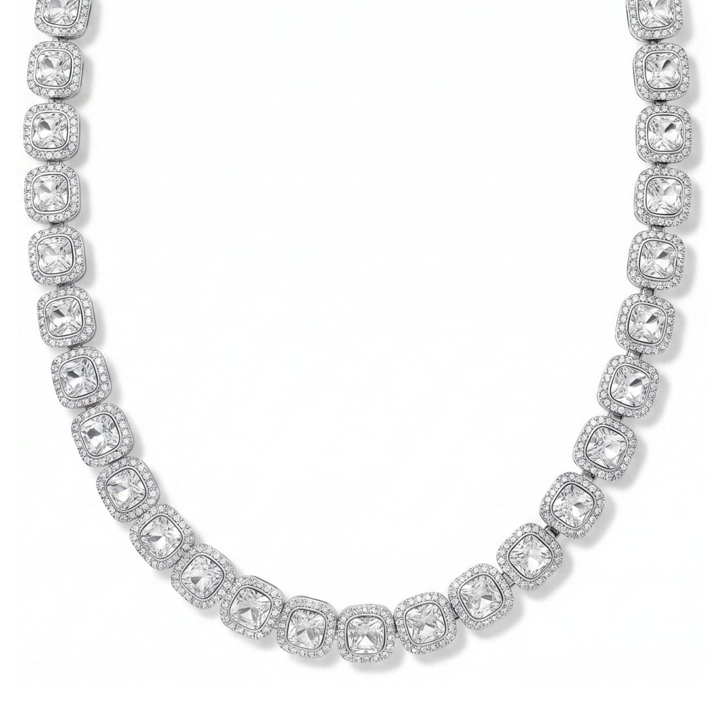 SQUARE HALO - 13mm Stainless Steel Chain with Fold Over Clasp for Men & Boys (22inch)